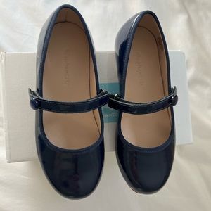 Elephantito patent blue Princess Flat size 12. Like new!